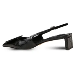 Pumps|Stiletter^Jacquemus Krokodilleeffekt Slingback Hæle Sort