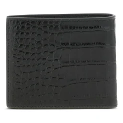 Punge & Kortholder<Tom Ford Krokodillepræget læder Bifold pung Sort