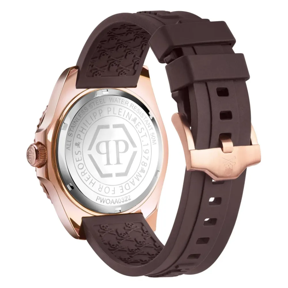 Ure<Philipp Plein $kull Diver 44mm Ur Brun