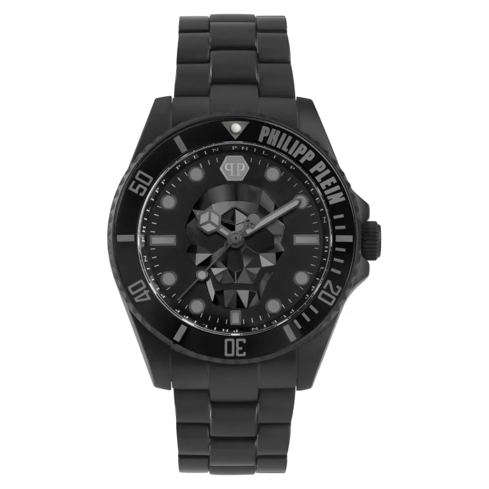 Ure^Philipp Plein $kull Diver 44mm ur Sort