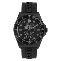 Ure<Philipp Plein $kull Diver 44mm Ur Sort