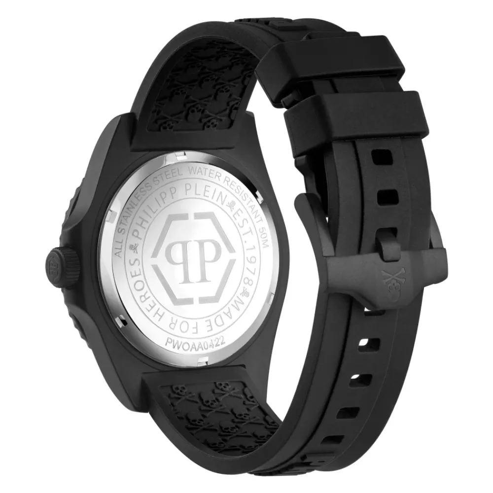 Ure<Philipp Plein $kull Diver 44mm Ur Sort