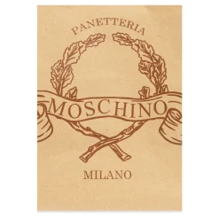 Clutch<Moschino Kuvert Clutch med Logo Beige