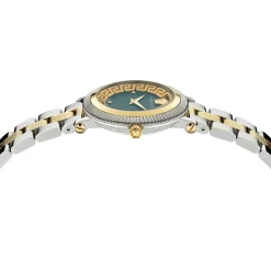 Ure<Versace Kvartsur GRECA FLOURISH VE7F00523 - Bicolor dameur med safirglas, Swiss Made Grå
