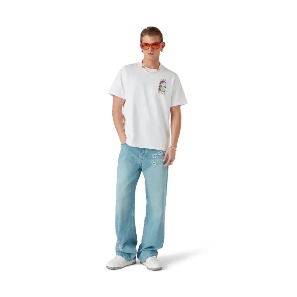 T-Shirts^Casablanca LA Days T-Shirt Hvid