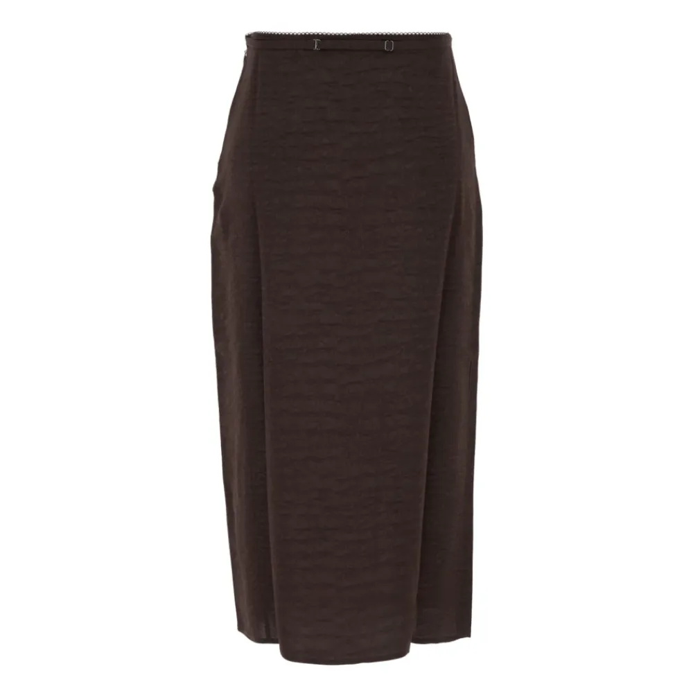 Nederdele<Jacquemus La Jupe Notte Brun