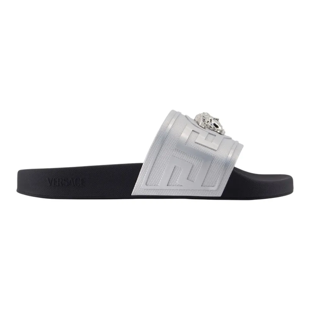 Sandaler^Versace La Medusa Sliders Grå