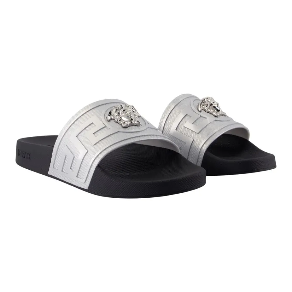 Sandaler^Versace La Medusa Sliders Grå