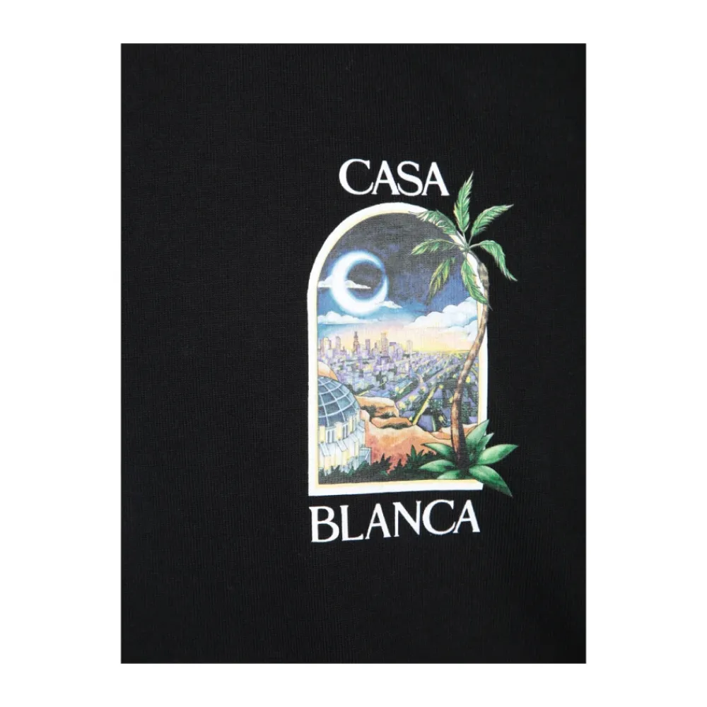 T-Shirts<Casablanca LA Nights T-Shirt Sort