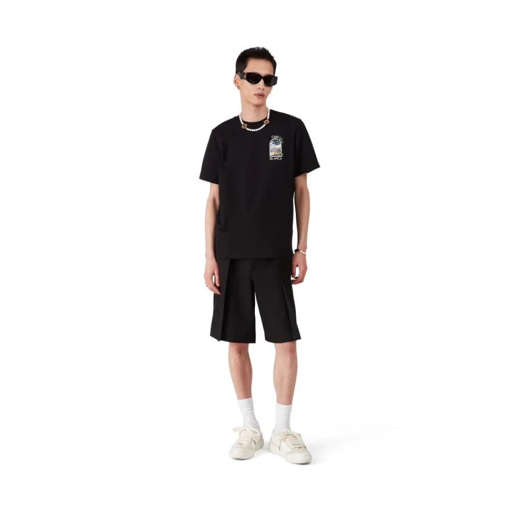 T-Shirts<Casablanca LA Nights T-Shirt Sort