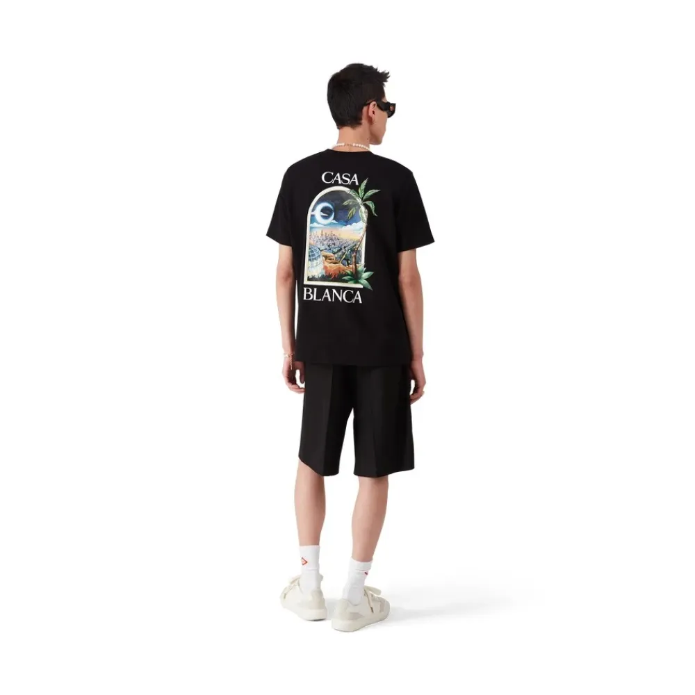 T-Shirts<Casablanca LA Nights T-Shirt Sort