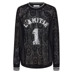 Sweatshirts|Striktrøjer & Sweatere^Haute L'Amitié Lace Application Sweat Sort