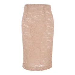Nederdele<PLAIN Lace Pencil Skirt Pink