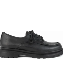 Snøresko<Vaani Laced Flat Sort