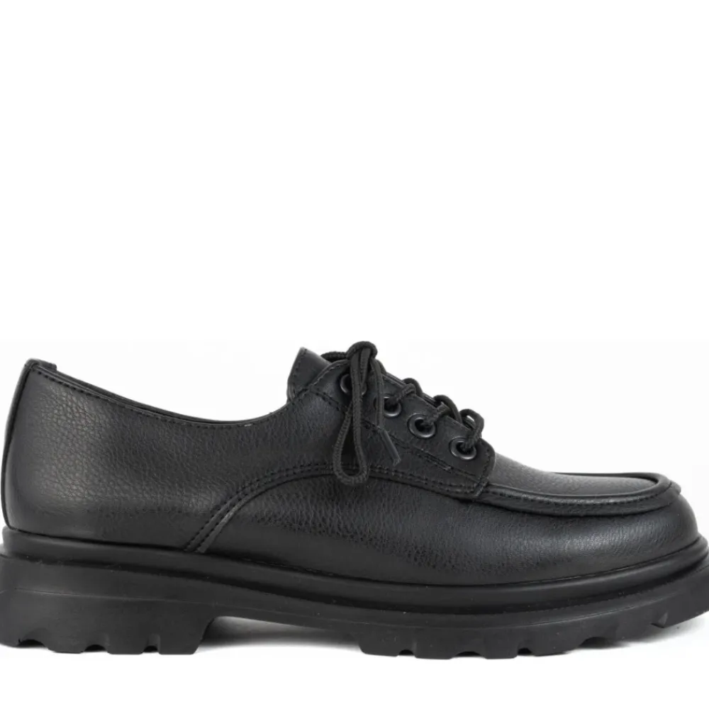Snøresko<Vaani Laced Flat Sort