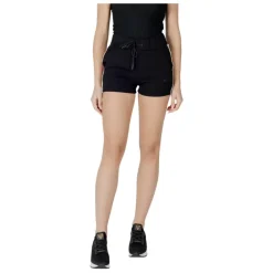 Træningsbukser & Tights<Guess Lace-Up Cotton-Blend Athletic Shorts Sort