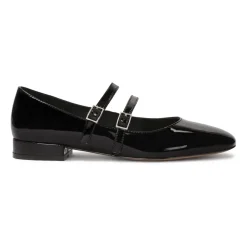 Ballerina Sko^Kazar Lakerede flade pumps af Mary Jane Sort