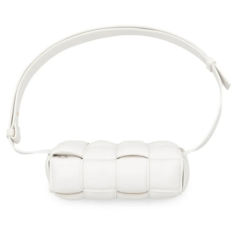 Bæltetasker<Bottega Veneta Lammeskind Kassette Taske Hvid