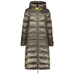 Frakker<Parajumpers Lang foret jakke med hætte Grøn