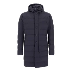 Frakker<Herno Lang jakke i 2-lags Windstopper Blå