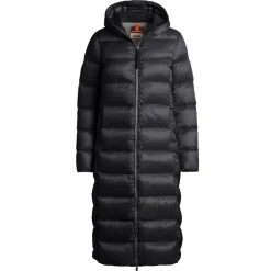 Frakker^Parajumpers Lang Puffer Jakke med Hætte Sort
