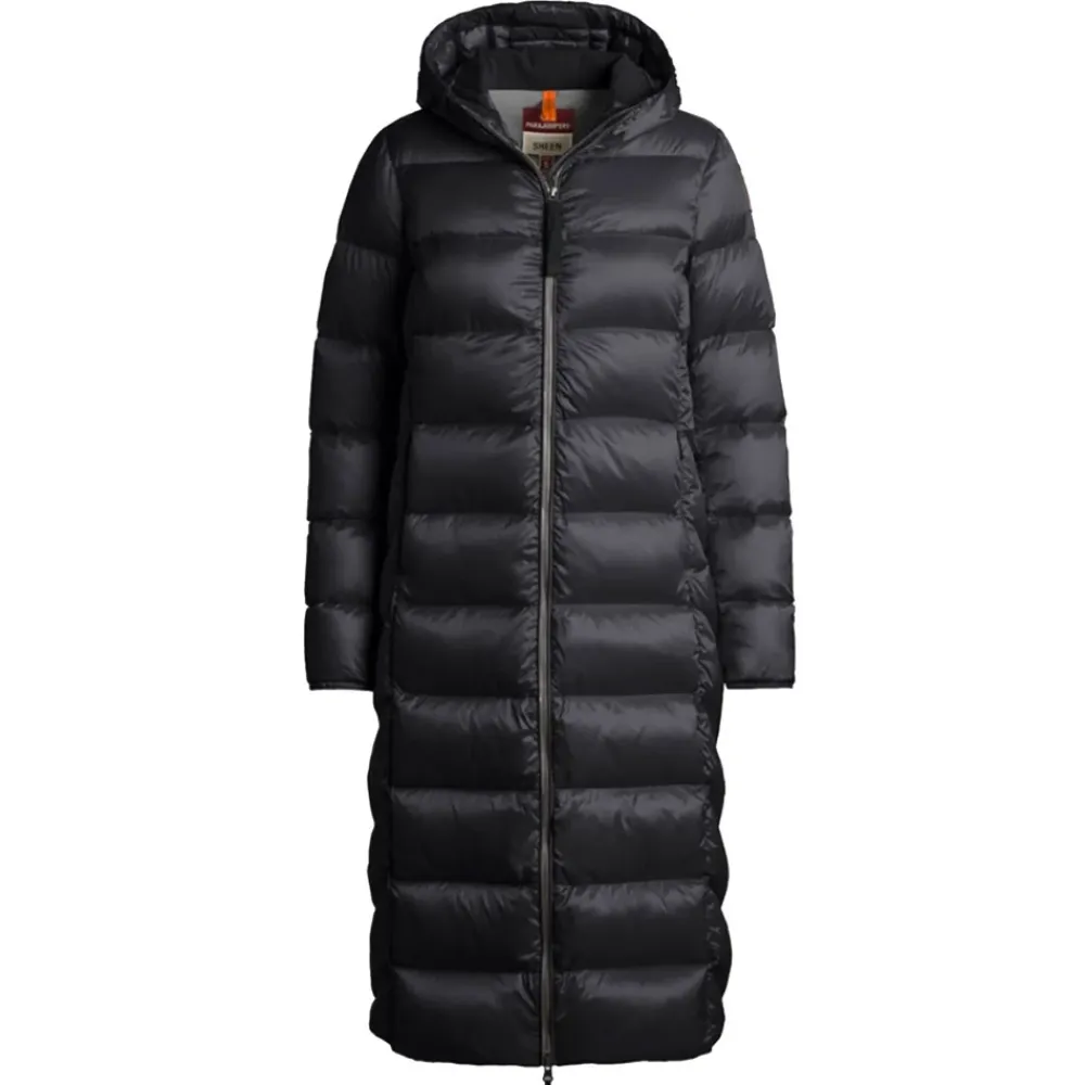 Frakker^Parajumpers Lang Puffer Jakke med Hætte Sort