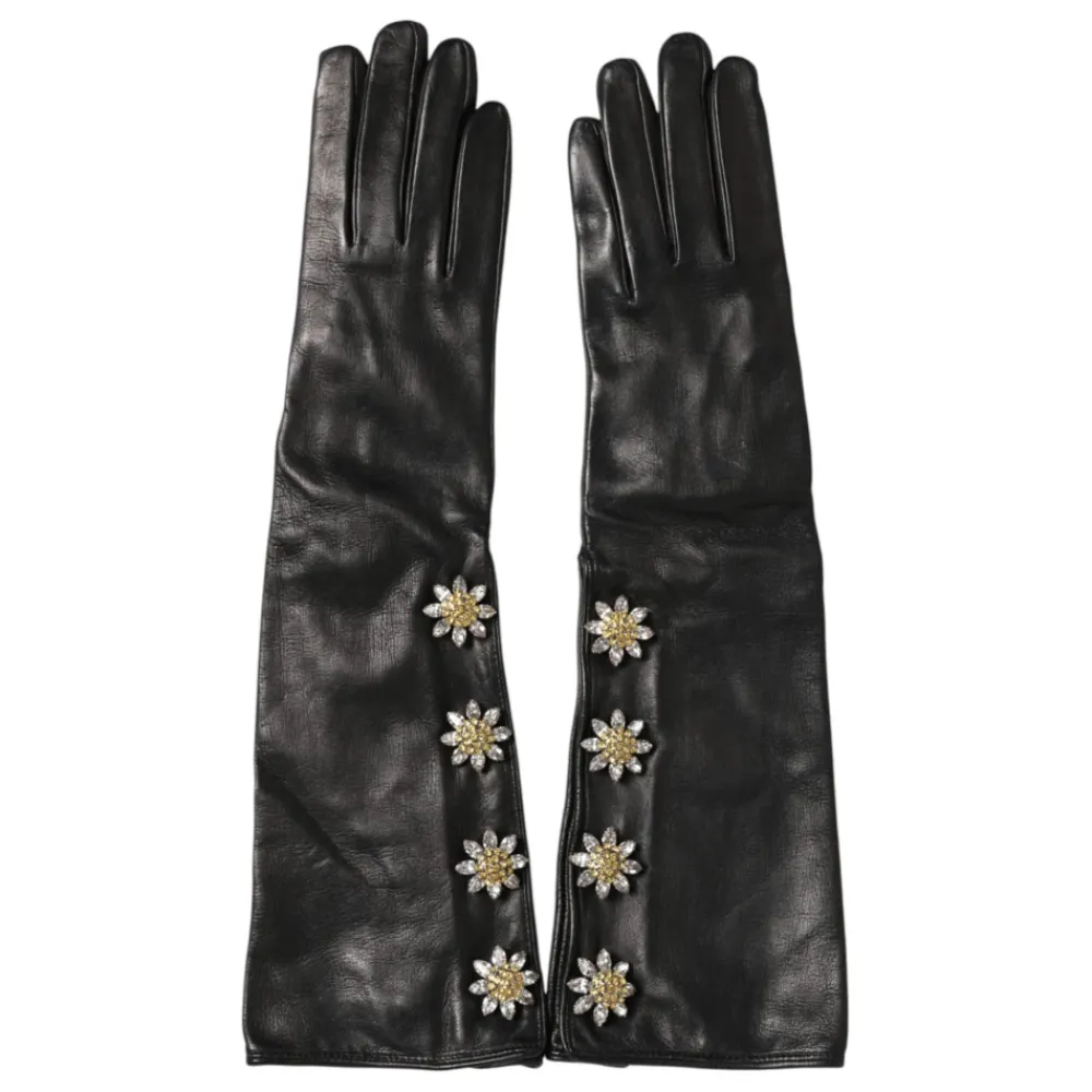 Handsker|Handsker<Dolce & Gabbana Lange Handsker Sort