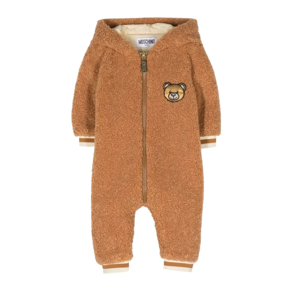 Overtøj^Moschino Langærmet Teddy Jumpsuit Brun