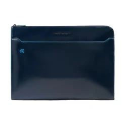 Laptop Tasker<Piquadro Laptop Sleeve 13.3 med Stow-Away Håndtag Blå