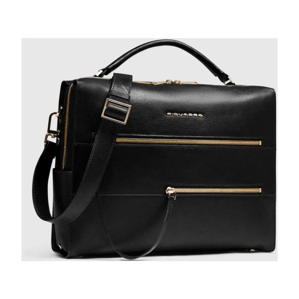 Laptop Tasker^Piquadro Laptop Taske 14" Sort
