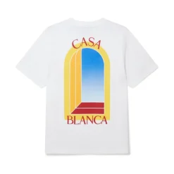 T-Shirts<Casablanca LArche De Jour T-shirt Hvid