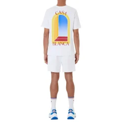 T-Shirts<Casablanca LArche De Jour T-shirt Hvid