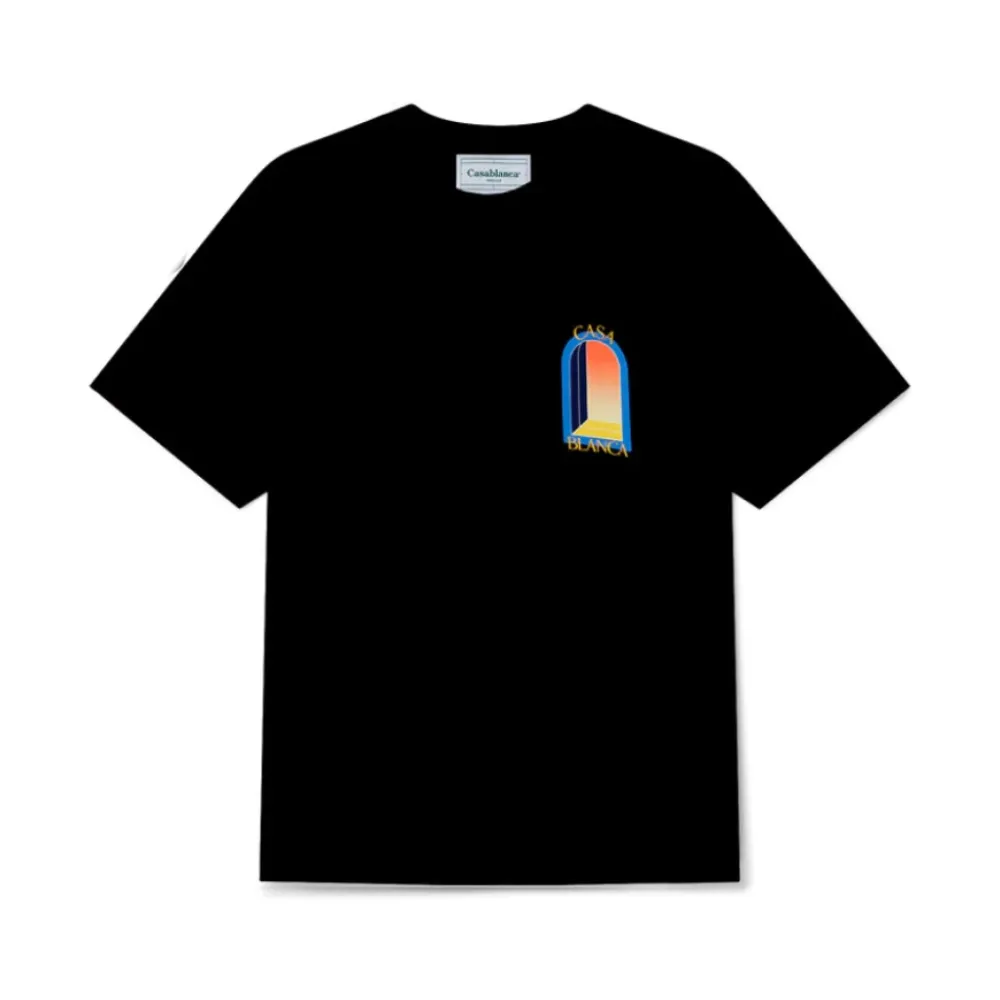 T-Shirts<Casablanca L'Arche De Nuit T-Shirt Sort