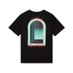 T-Shirts<Casablanca L'Arche Kortærmet T-shirt Sort