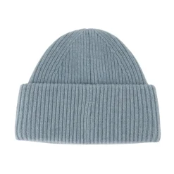 Huer, Kasketter & Hatte|Huer & Kasketter^Acne Studios Large Face Logo Beanie Blå