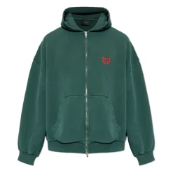 Trøjer^Balenciaga Laurel Classic Zip-Up Hoodie Grøn