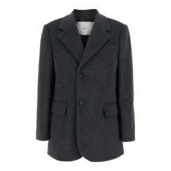 Jakker<Dunst Layered Cashmere Blazer Grå