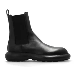 Chelsea Boots^Jil Sander Læder ankelstøvler Sort
