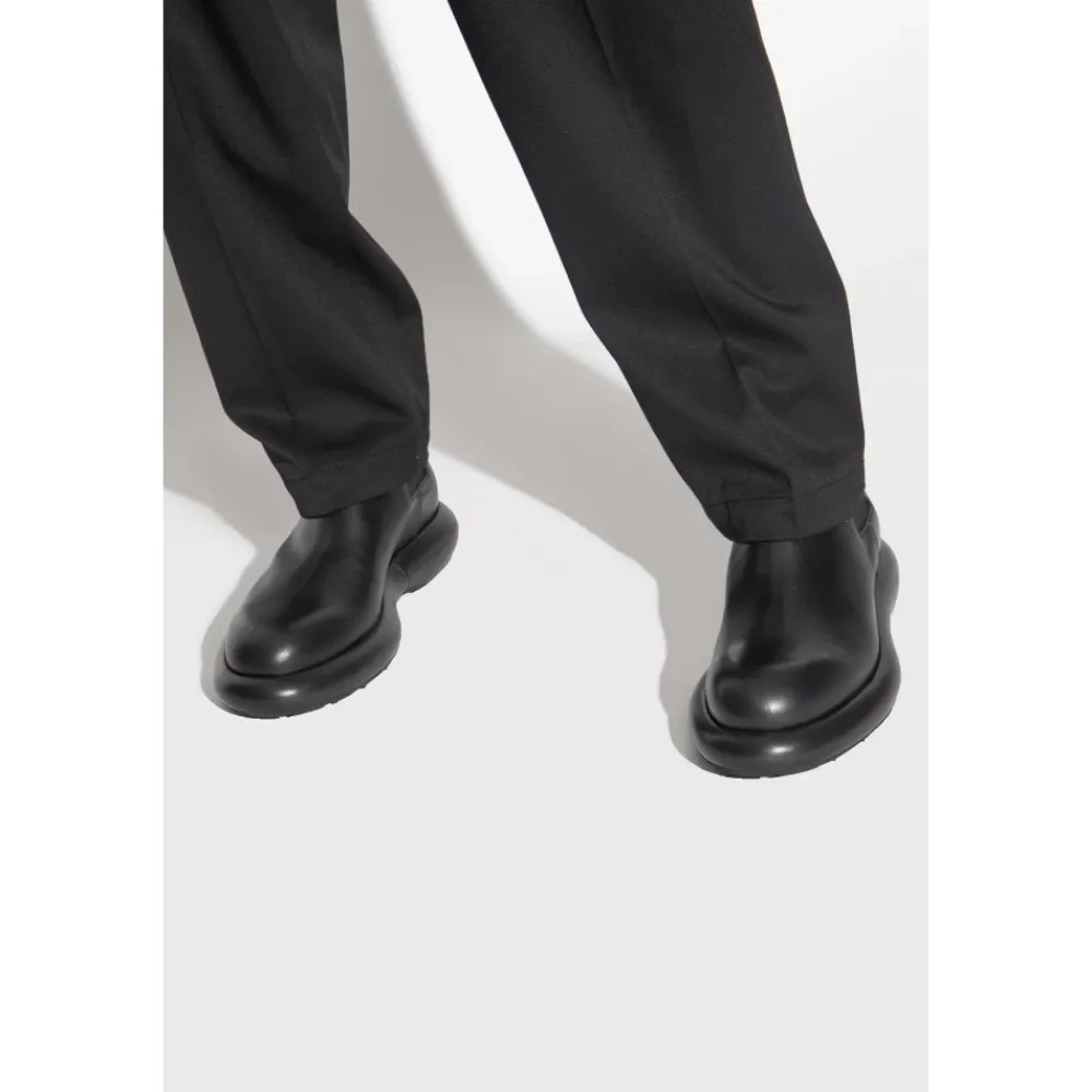 Chelsea Boots^Jil Sander Læder ankelstøvler Sort
