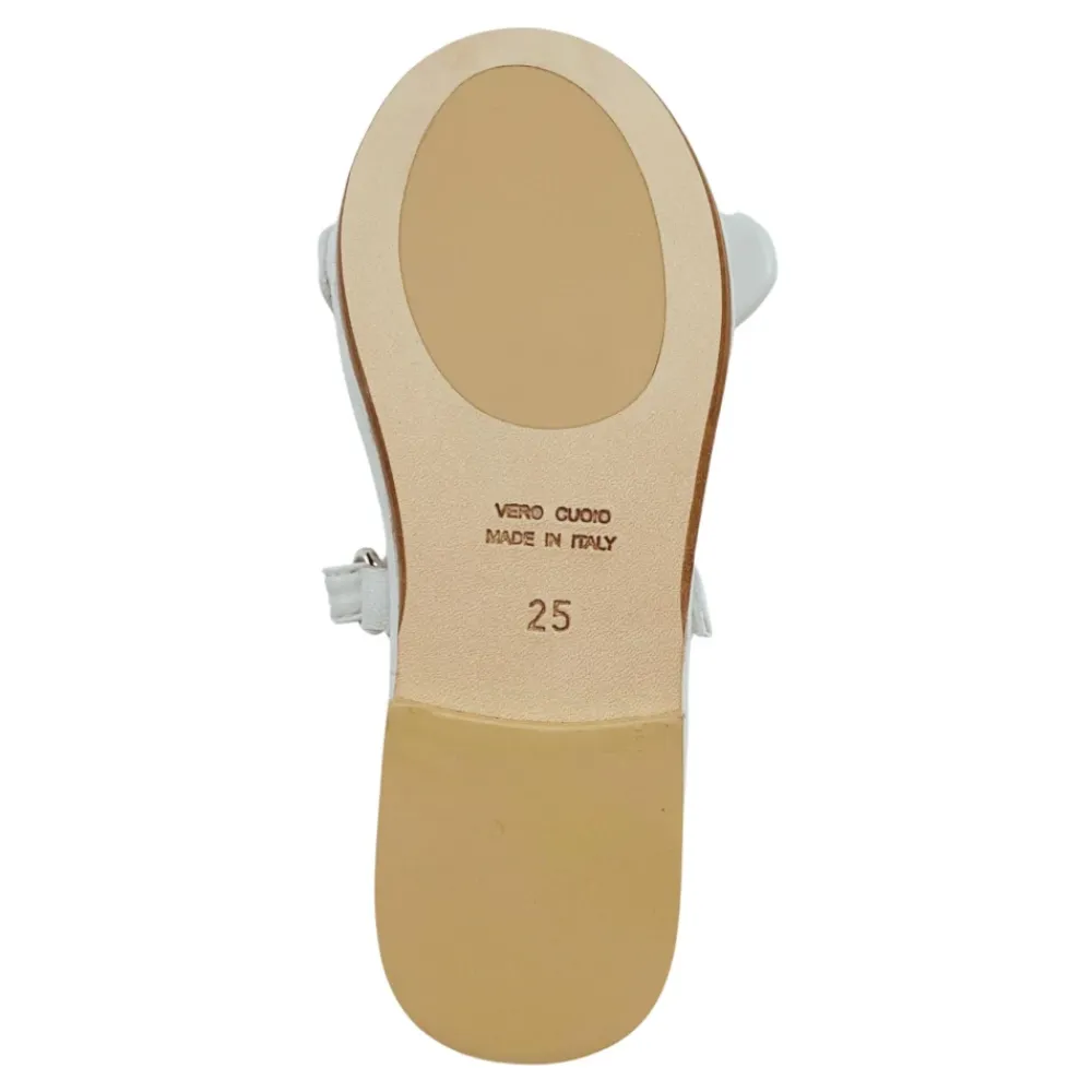 Pæne Sko^Moschino Læder Ballerina Sko Hvid