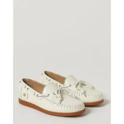 Sejlersko<Valentino Garavani Læder Bådsko Beige