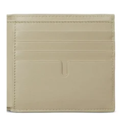 Punge & Kortholder<Burberry Læder Bifold Pung med Logo Plaque Grøn