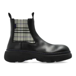 Chelsea Boots<Burberry Læder Chelsea Boots Creeper Sort