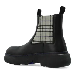 Chelsea Boots<Burberry Læder Chelsea Boots Creeper Sort
