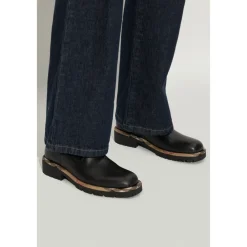 Chelsea Boots^Burberry Læder Chelsea støvler Sort