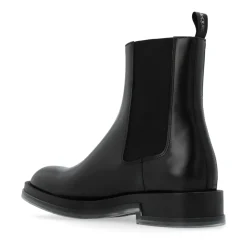 Chelsea Boots|Støvler^Alexander McQueen Læder Chelsea-støvler Sort