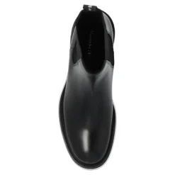 Chelsea Boots|Støvler^Alexander McQueen Læder Chelsea-støvler Sort