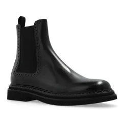Chelsea Boots|Støvler^Dolce & Gabbana Læder Chelsea-støvler Sort
