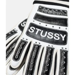 Handsker|Handsker<Stüssy Læder Cykelhandsker Sort