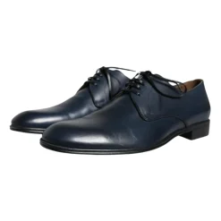 Business Sko^Dolce & Gabbana Læder Derby Sko Klassisk Stil Blå